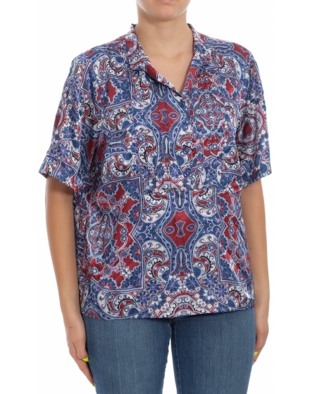 Дамска риза с къс ръкав