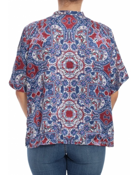 Дамска риза с къс ръкав