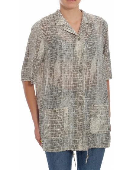 Дамска риза с къс ръкав