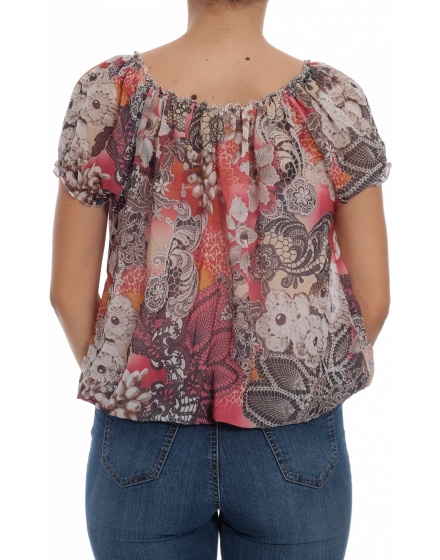 Дамска блуза с къс ръкав