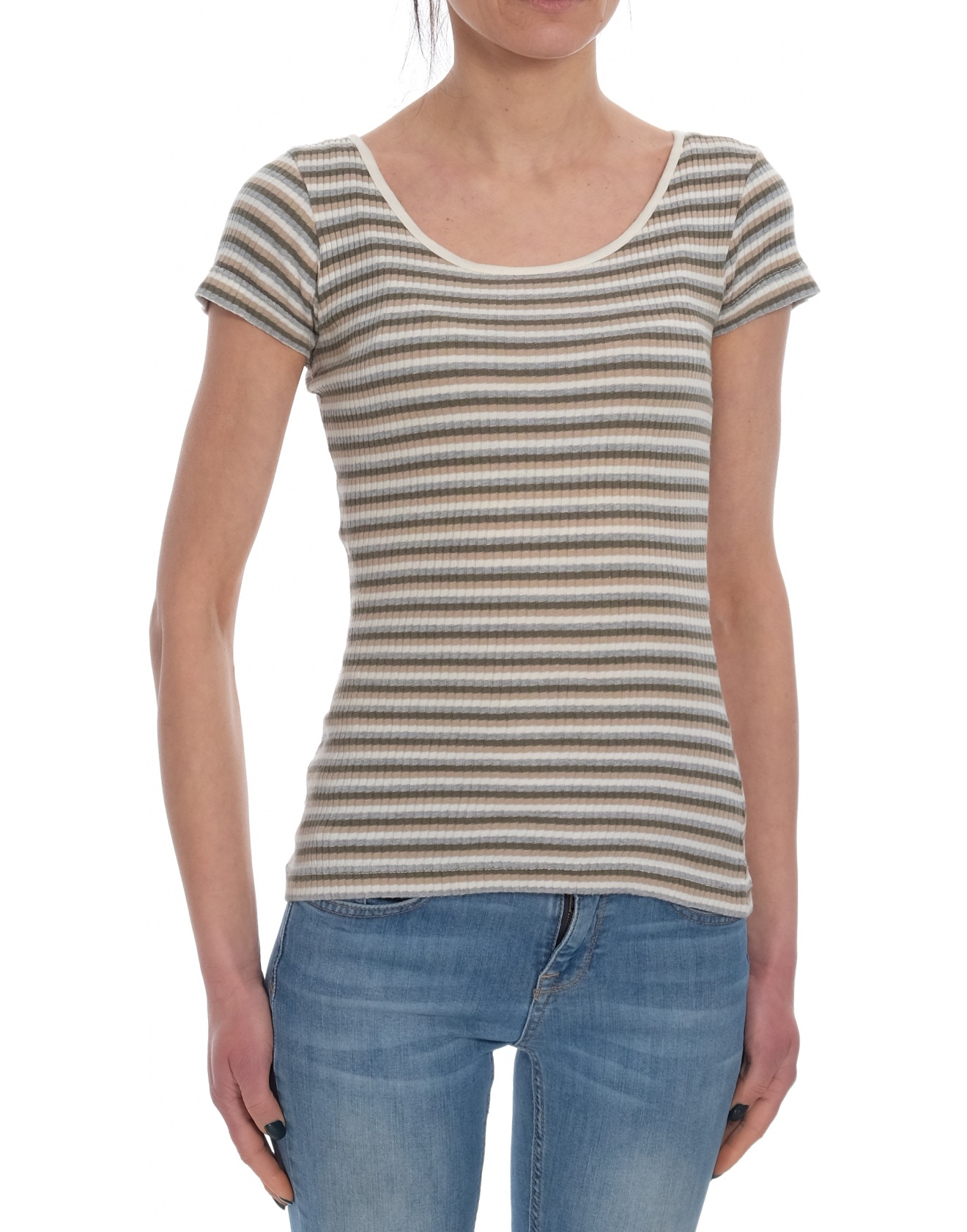 Дамска блуза с къс ръкав