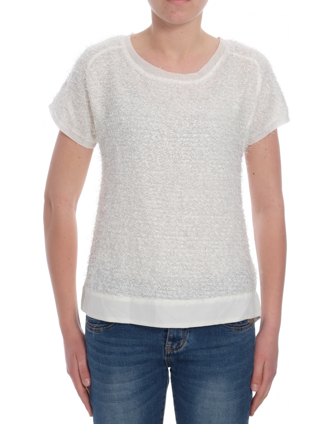 Дамска блуза с къс ръкав