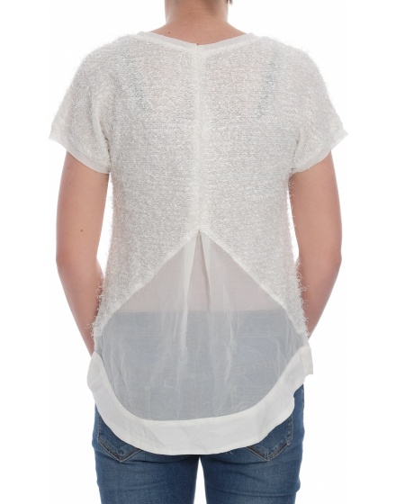 Дамска блуза с къс ръкав