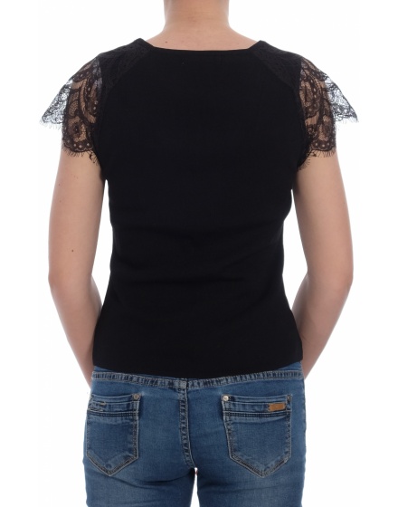 Дамска блуза с къс ръкав MANGO