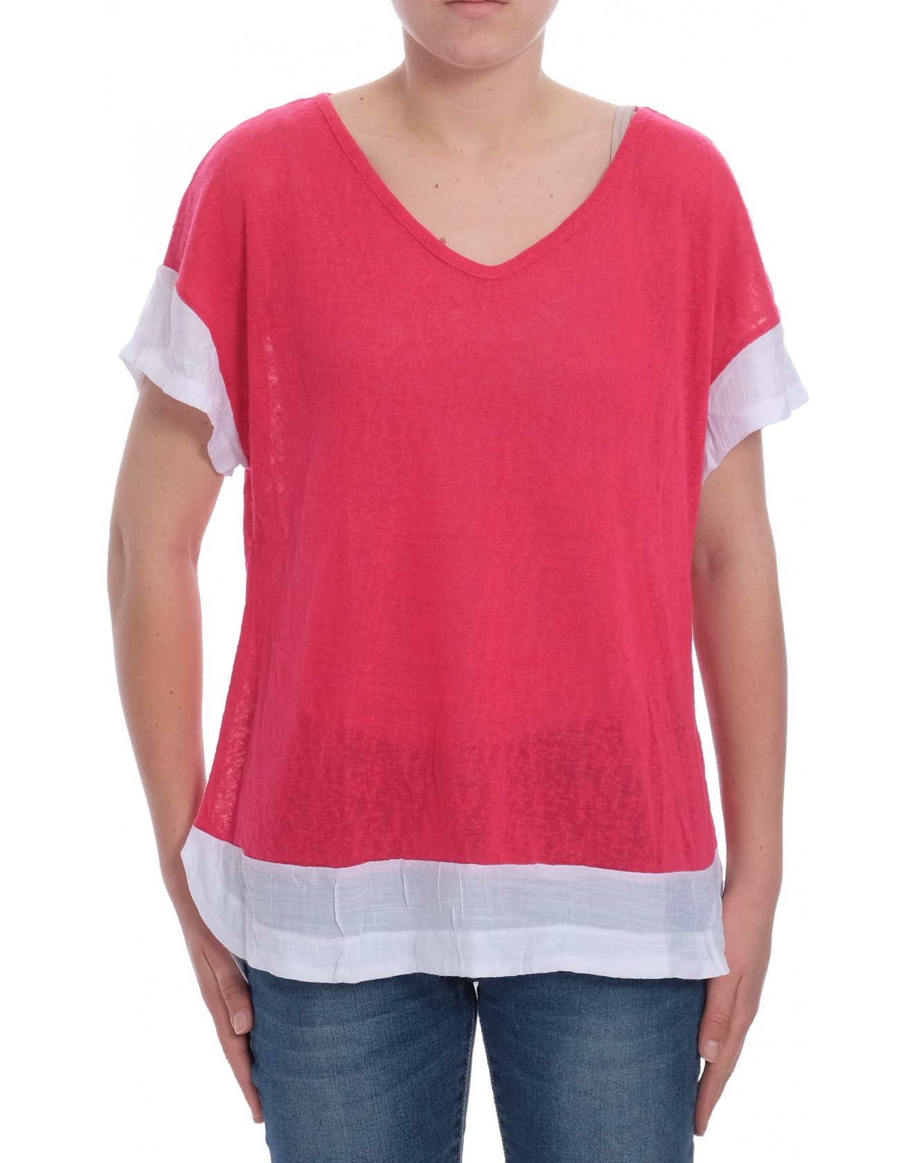 Дамска блуза с къс ръкав Paprika