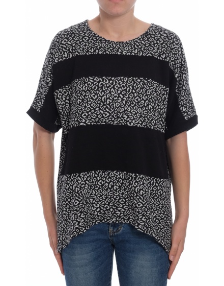 Дамска блуза с къс ръкав Basic Style