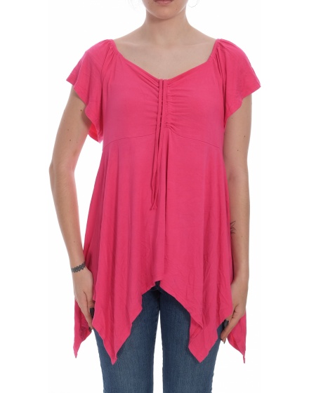 Дамска блуза с къс ръкав