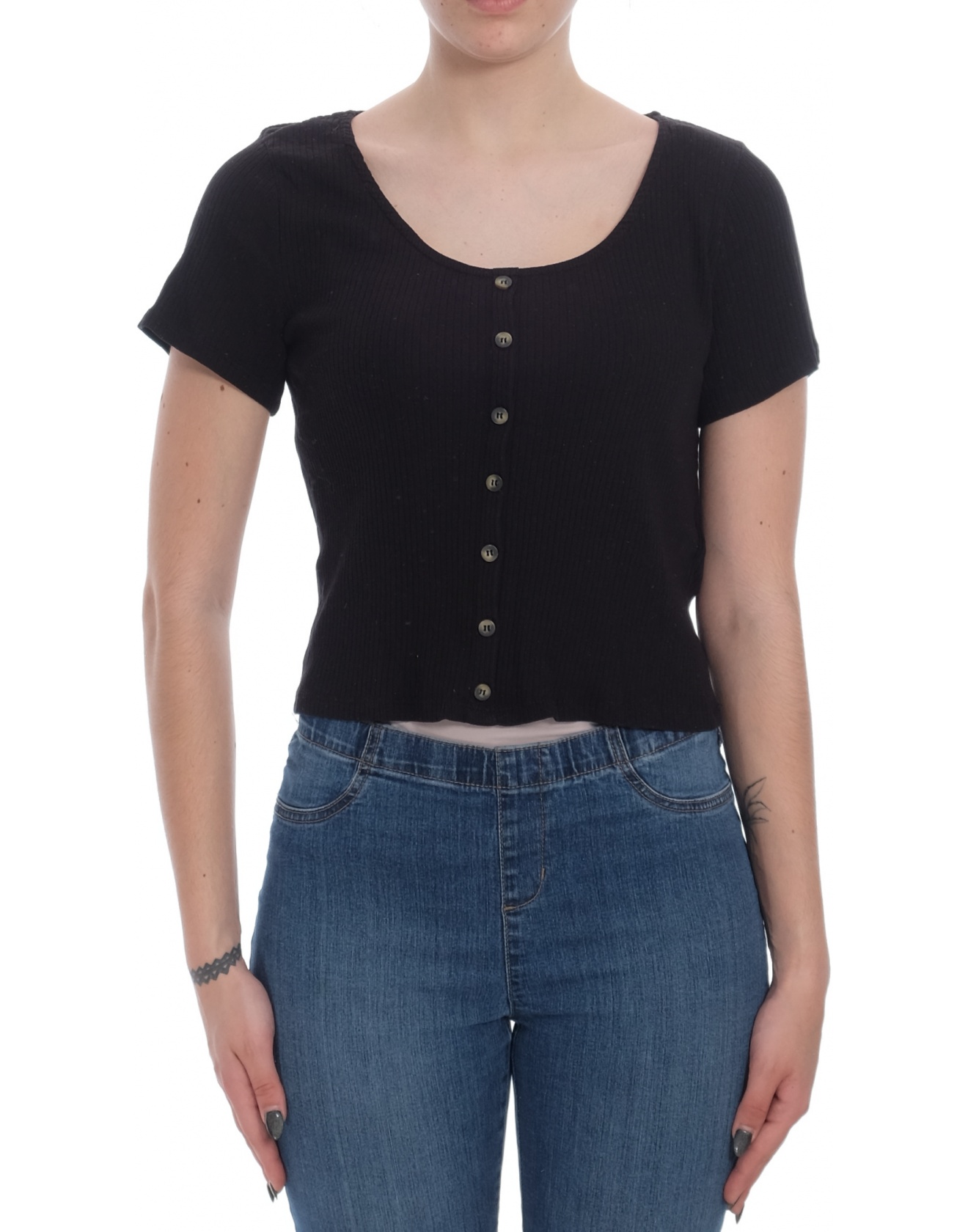 Дамска блуза с къс ръкав H&M