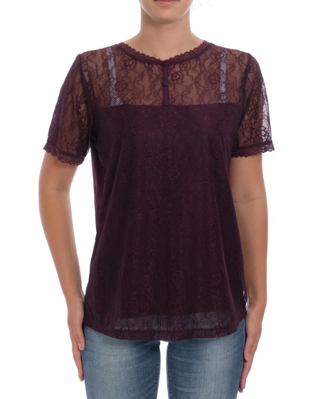 Дамска блуза с къс ръкав